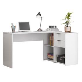Escrivaninha para escritório Branco NT2060 Notável Móveis