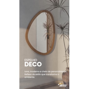 Espelho Orgânico Com Moldura Deco Cinamomo Artely
