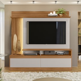 Estante Home NT1295 Para Tv Até 60 Polegadas Freijó Trend/Off White Tx Notável Móveis