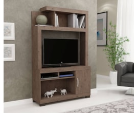 Estante Home para TV até 43 Polegadas Zara Castanho Notável Móveis Estante Home para TV até 43 Polegadas Zara Castanho Notável Móveis
