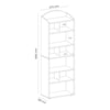 Estante Para Livros 9 Nichos Arco Branco Artely 