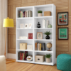 Estante Para Livros Dupla Multy 10 Prateleiras Branco Artely