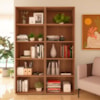 Estante Para Livros Dupla  Multy 10 Prateleiras Cinamomo Artely
