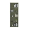 Estante Para Livros Dupla Multy 10 Prateleiras Menta Artely