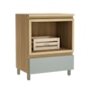 Gabinete para Banheiro 70cm 1 Gaveta com Caixa Organizadora Rainha Nesher
