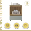 Gabinete para Banheiro 70cm 1 Gaveta com Caixa Organizadora Rainha Nesher