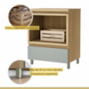 Gabinete para Banheiro 70cm 1 Gaveta com Caixa Organizadora Rainha Nesher