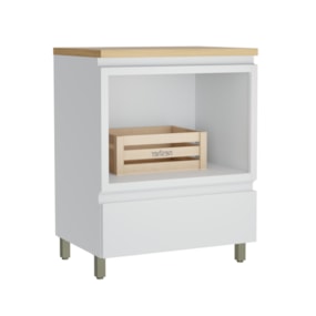 Gabinete para Banheiro 70cm 1 Gaveta com Caixa Organizadora Rainha Nesher
