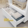 Gabinete para Banheiro 70cm 1 Gaveta com Caixa Organizadora Rainha Nesher