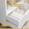Gabinete Para Banheiro Branco/Nature Marquesa Nesher