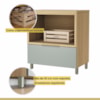 Gabinete Para Banheiro Nature/Verde Nesher