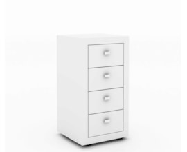 Gaveteiro 4 Gavetas Me4133 Branco Tecno Mobili Gaveteiro 4 Gavetas Me4133 Branco Tecno Mobili