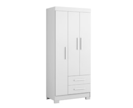 Guarda-Roupa 3 Portas 2 Gavetas Branco Flex NT5000 Notável Móveis Guarda-Roupa 3 Portas 2 Gavetas Branco Flex NT5000 Notável Móveis