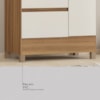 Guarda-Roupa 3 Portas 2 Gavetas Wind Amendola/Off White Demóbile