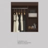 Guarda-Roupa 3 Portas 2 Gavetas Wind Café Touch Demóbile