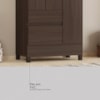 Guarda-Roupa 3 Portas 2 Gavetas Wind Café Touch Demóbile