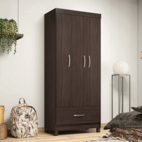 Guarda-Roupa 3 pts 1 gaveta Prince Café Touch Demóbile