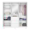 Guarda-Roupa Capelinha 4 Portas e 3 Gavetas NT5015 Notável Móveis