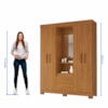 Guarda Roupa Capelinha 4 Portas NT6055 Freijó Notável Móveis 