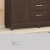 Guarda Roupa Capelinha Lord 4 Portas Com Espelho Café Touch Demóbile