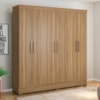 Guarda Roupa Casal 6 Portas 2 Gavetas Prático Amendola Touch Demóbile