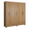 Guarda Roupa Casal 6 Portas 2 Gavetas Prático Amendola Touch Demóbile