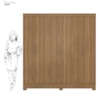 Guarda Roupa Casal 6 Portas 2 Gavetas Prático Amendola Touch Demóbile