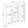Guarda Roupa Casal 6 Portas 2 Gavetas Prático Branco Demóbile
