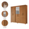 Guarda Roupa Casal 6 Portas Com Espelho 100% MDF NT6030 Freijó Notável Móveis 