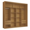 Guarda Roupa Closet Triplo NT6060 MDF Freijó Amoudi Móveis 