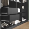 Guarda Roupa Closet Triplo NT6060 MDF Preto Tx Amoudi Móveis 