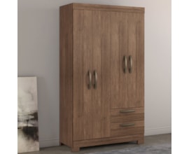 Guarda-Roupa com 4 Portas e 2 Gavetas Castanho Nt5005 Notável Móveis Guarda-Roupa com 4 Portas e 2 Gavetas Castanho Nt5005 Notável Móveis