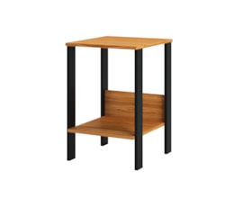 Mesa de Apoio F14 Industrial Freijó/Preto Pradel Moveis Mesa de Apoio F14 Industrial Freijó/Preto Pradel Moveis