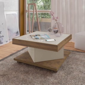 Mesa de Centro Com Rodízios Saara Artely Mesa de Centro Com Rodízios Saara Artely
