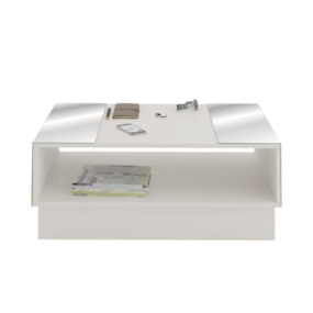 Mesa de Centro Detroit Off White Artely  Mesa de Centro Detroit Off White Artely
