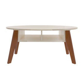 Mesa De Centro Diva Off White/Cedro Artely 