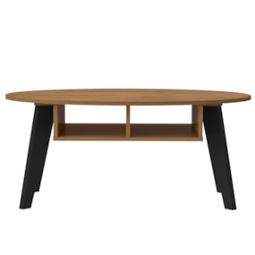 Mesa De Centro Diva Pinho/Preto Artely  Mesa De Centro Diva Pinho/Preto Artely