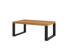 Mesa de Centro F12 Industrial MDF Freijó/Preto Pradel Móveis Mesa de Centro F12 Industrial MDF Freijó/Preto Pradel Móveis
