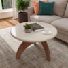Mesa De Centro Jade Cinamomo/Off White Artely 