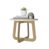 Mesa De Centro Jasmin Carvalho/Off White Artely 