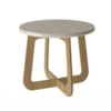 Mesa De Centro Jasmin Carvalho/Off White Artely 