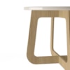 Mesa De Centro Jasmin Carvalho/Off White Artely 