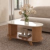 Mesa De Centro Vivaldi Cinamomo/Off White Artely 