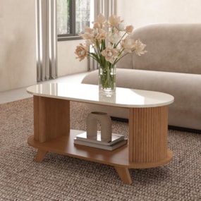 Mesa De Centro Vivaldi Cinamomo/Off White Artely