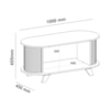 Mesa De Centro Vivaldi Cinamomo/Off White Artely 