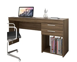 Mesa de Escritório Office Nogal Trend Notável Móveis