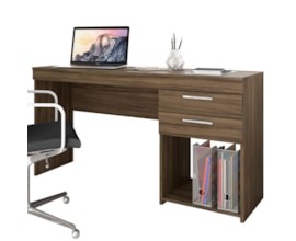Mesa de Escritório Office Nogal Trend Notável Móveis Mesa de Escritório Office Nogal Trend Notável Móveis