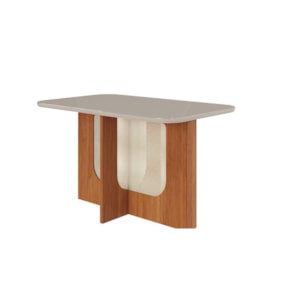 Mesa De Jantar 130 cm Louise Cinamomo/Off White Cimol