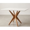 Mesa de Jantar 4 Lugares 120x90cm Donna Natural/Off White Nesher Móveis