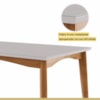 Mesa de Jantar 6 Lugares 160cmx90cm Monalisa Natural/Off White Nesher